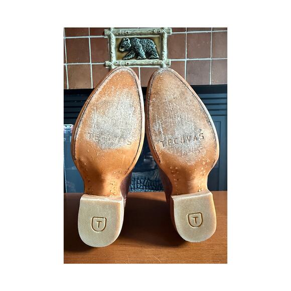Womens Tecovas Penny, Ankle, Tan / Scotch Goat Sz 7.5 run small WORE 2 times EUC - Picture 12 of 12